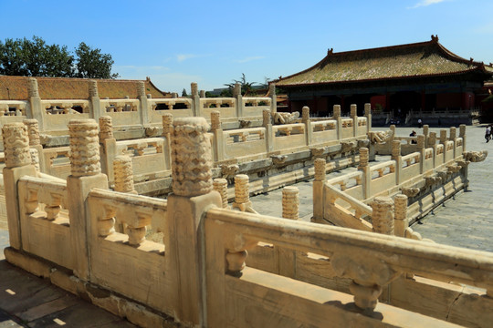 北京 太庙 汉白玉围栏