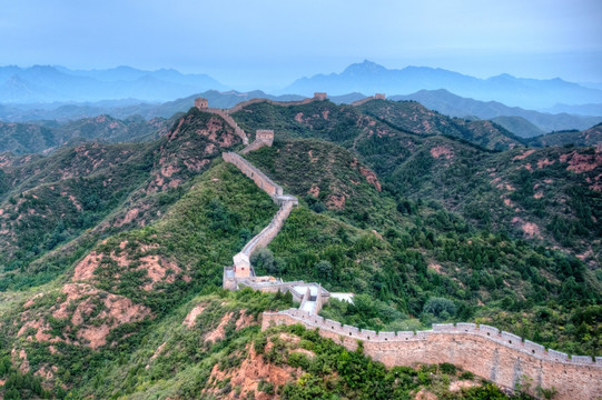 清晨的 金山岭长城 HDR