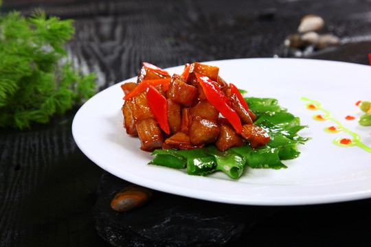 龙豆炒香肉