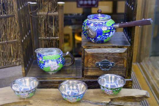 非物质文化遗产 花丝镶嵌茶具