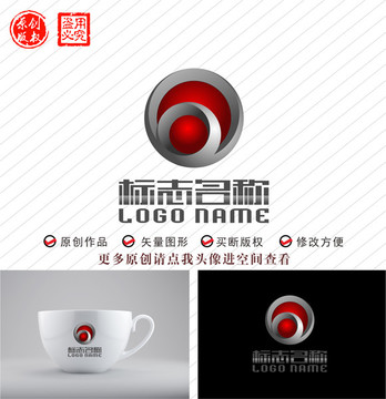 OY字母O标志圆环logo