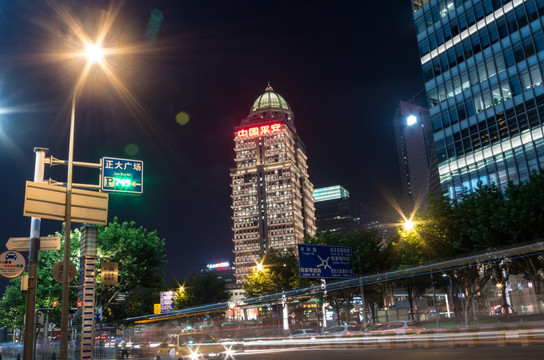 上海浦东外滩夜景