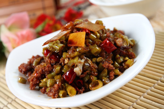 肉末酸豆角