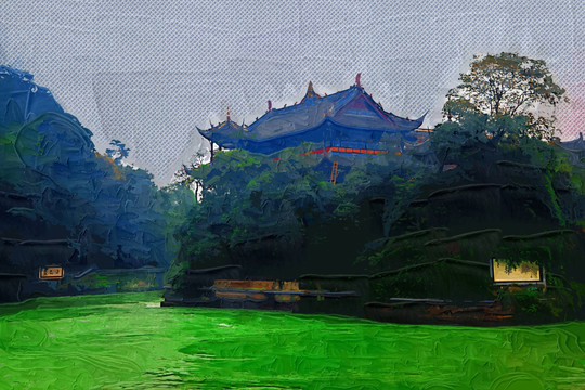 风景 油画