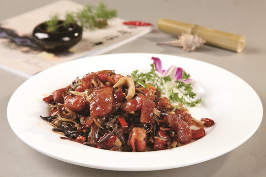 什锦菜炒培根