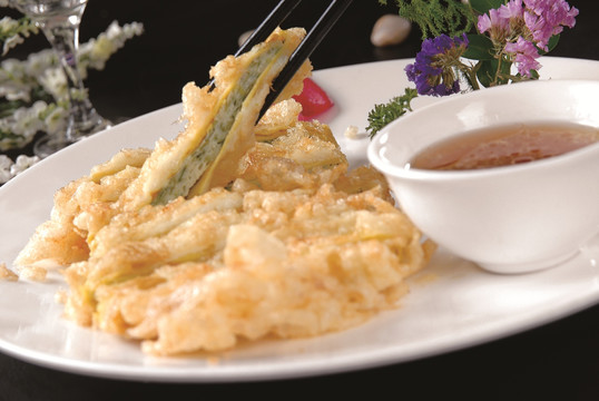 生鱼蔬菜贴