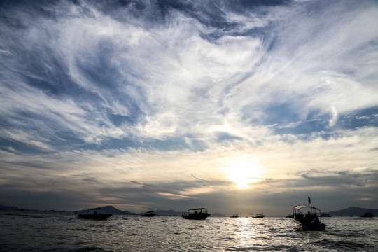 海上日落