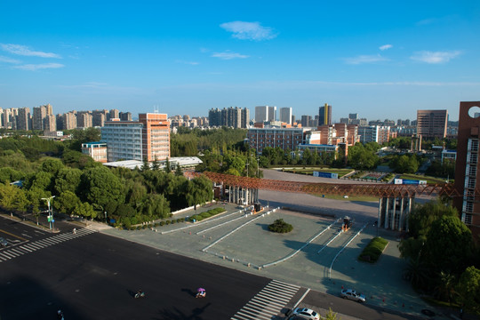 杭州电子科技大学 俯拍杭州电子