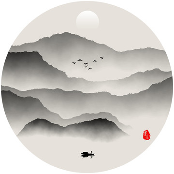 云雾山水