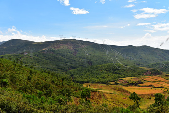 山村秋色