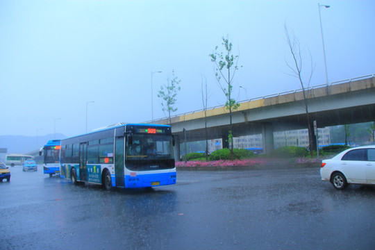 倾盆大雨