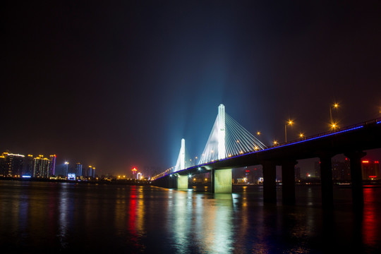 银盆岭大桥夜景