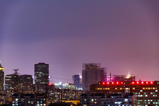 上海中环建筑夜景