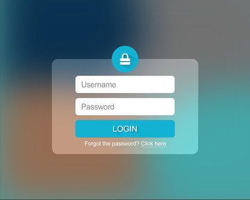 毛玻璃效果登录界面素材