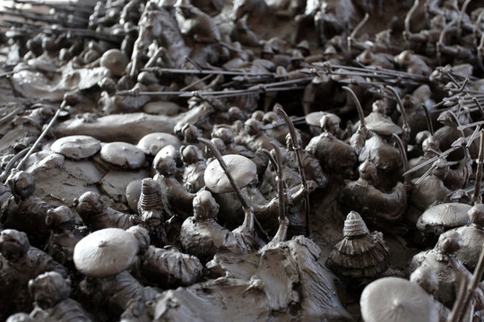 雕塑 文物 古代战场