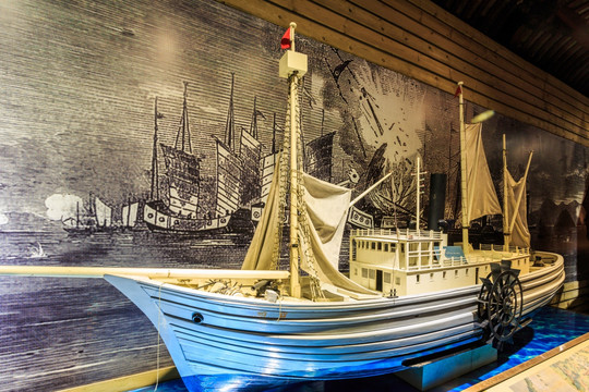 宁波古帆船模型