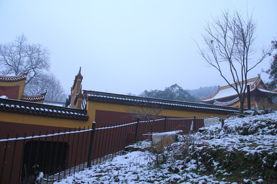 岳麓书院雪景