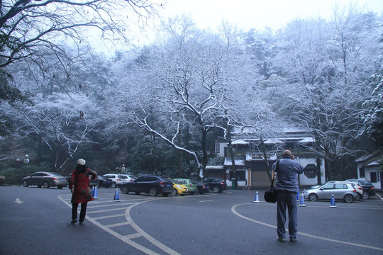 岳麓山雪景