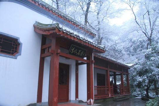 岳麓山雪景