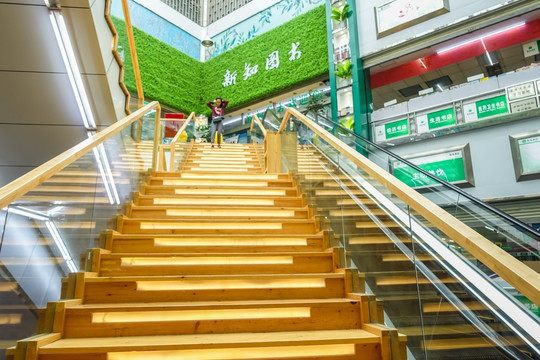 商场木楼梯