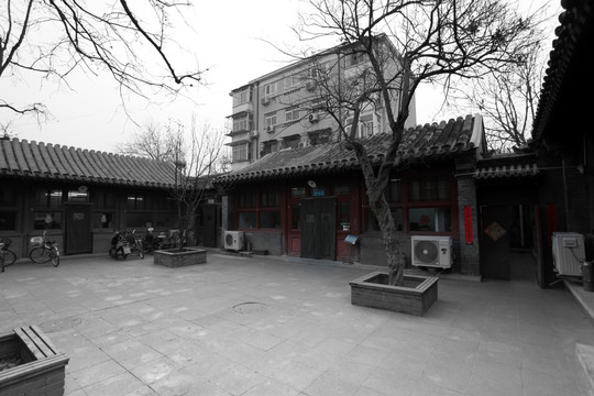 老北京 黑白照片