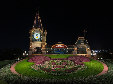 上海迪士尼乐园夜景