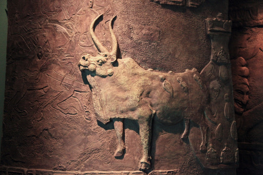 古代浮雕 公牛
