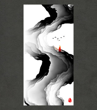 禅境水墨画