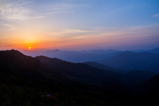 大围山日出