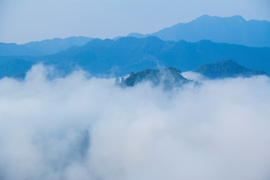 大围山日出云海