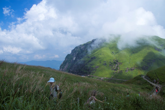 武功山高山草甸云中草原