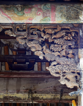 花鸟图木雕古建筑装饰