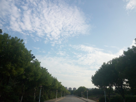 淄博的蓝天天空