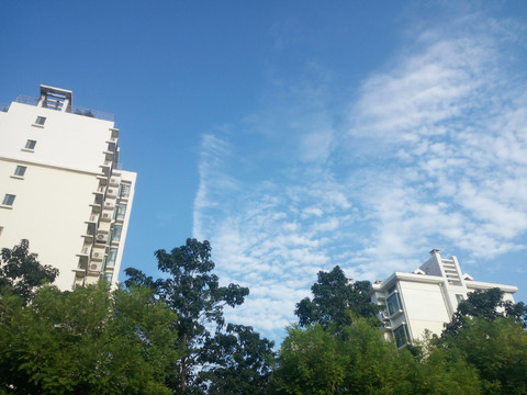 淄博的蓝天天空