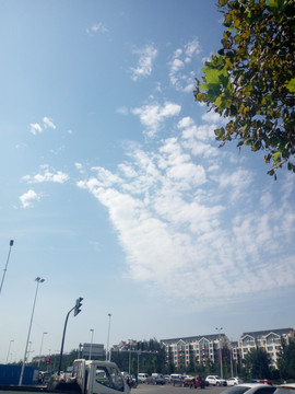 淄博的蓝天天空