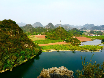 普者黑山水风光