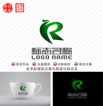 YR字母RY标志飞鸟logo