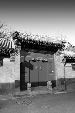 老北京 黑白照片 北京