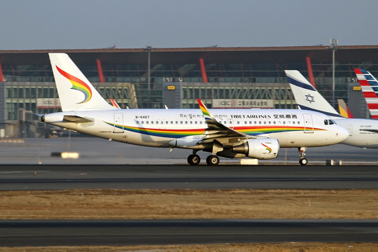 西藏航空 飞机 首都机场
