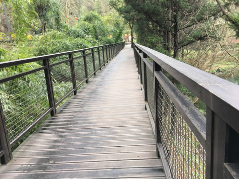 贵阳小车河湿地公园走廊栈道