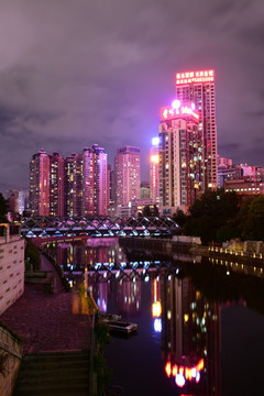 贵阳市建筑夜景
