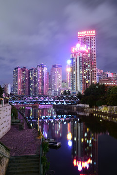 贵阳市建筑夜景