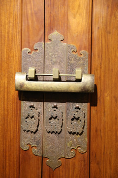 古代家具铜锁