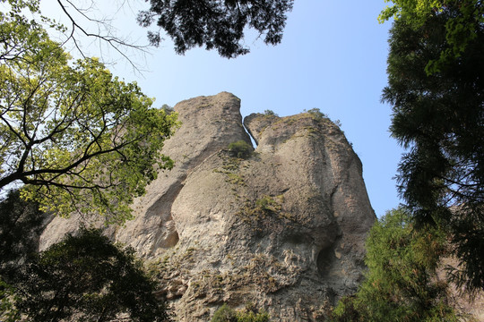 雁荡山龙湫景区 象形熊景点