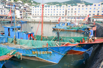 渔村 渔船码头 捕鱼 渔船