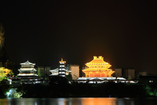 柳州 柳州文庙 夜景
