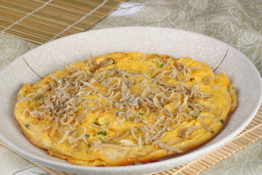 吻仔鱼煎蛋