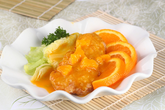 橙汁鱼排