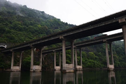 水库 宜都大溪水库 桥