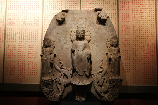 东魏时期石雕佛三尊造像